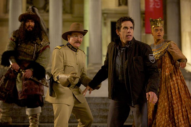 Noche en el museo: El secreto del faraón - De la película - Patrick Gallagher, Robin Williams, Ben Stiller, Rami Malek