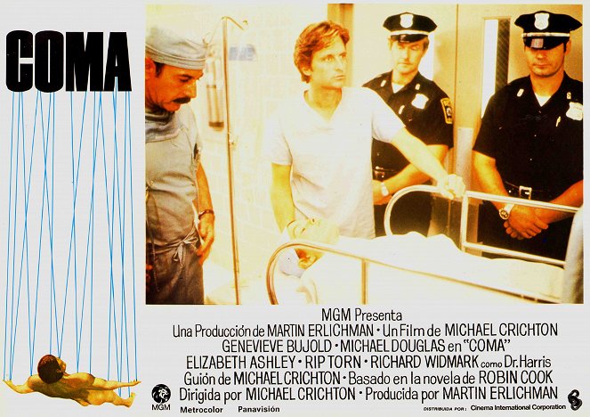 Coma - Lobby Cards - Michael Douglas, Geneviève Bujold