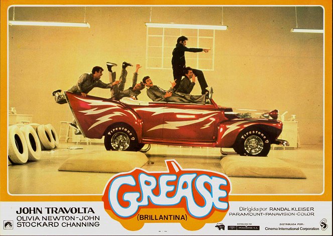 Grease - Lobby karty - Michael Tucci, Kelly Ward, Barry Pearl, John Travolta, Jeff Conaway