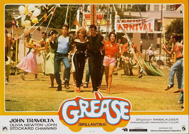 Grease (Brillantina) - Fotocromos - Jeff Conaway, Olivia Newton-John, John Travolta, Stockard Channing