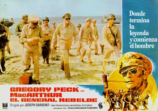 MacArthur, le général rebelle - Cartes de lobby - Gregory Peck