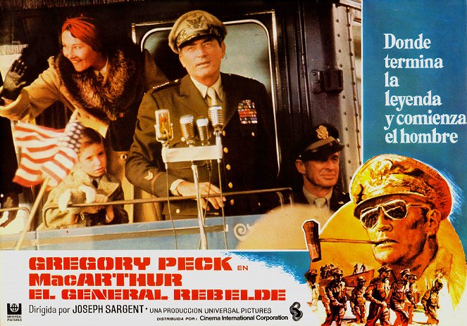 MacArthur, le général rebelle - Cartes de lobby - Gregory Peck