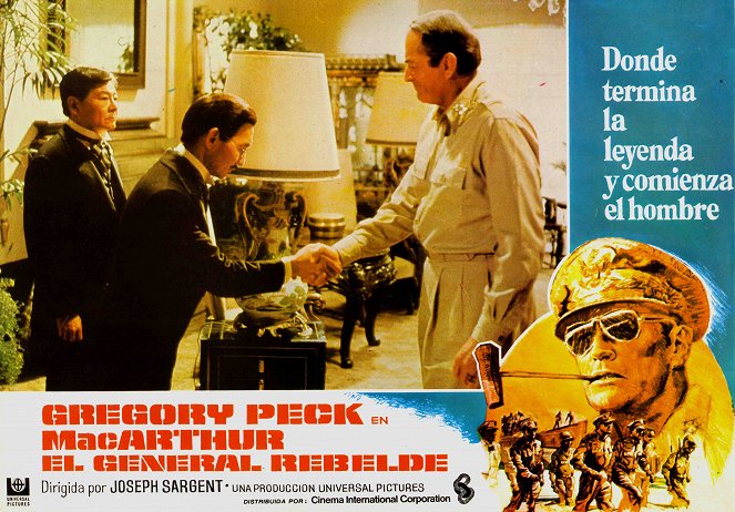 MacArthur, o General Rebelde - Cartões lobby - Gregory Peck