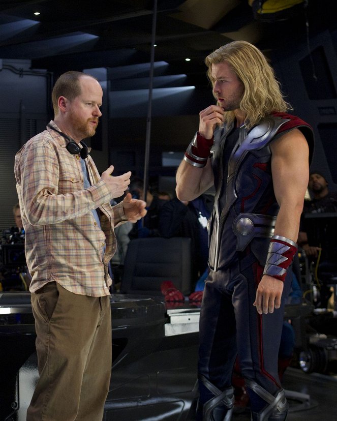 Avengers: Pomstitelia - Z nakrúcania - Joss Whedon, Chris Hemsworth