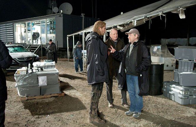 Thor - Dreharbeiten - Chris Hemsworth, Stellan Skarsgård, Kenneth Branagh