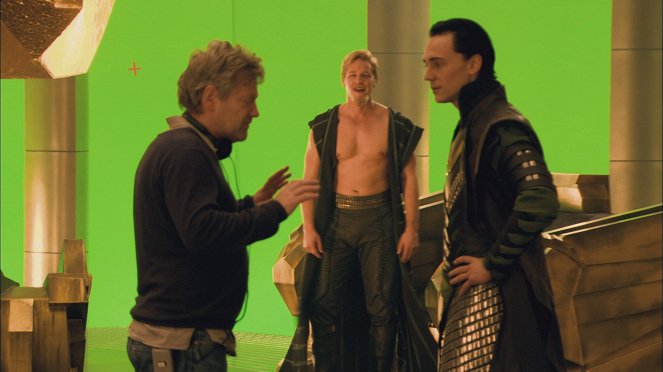Thor - Z natáčení - Kenneth Branagh, Josh Dallas, Tom Hiddleston