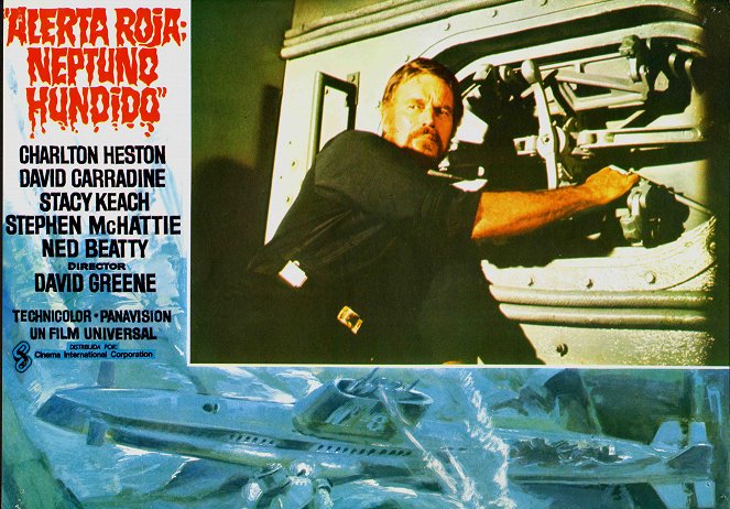 S.O.S. - Submarino Nuclear - Cartões lobby - Charlton Heston