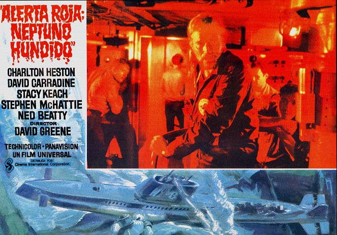 S.O.S. - Submarino Nuclear - Cartões lobby - Charlton Heston