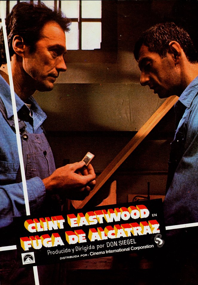 L'Evadé d'Alcatraz - Cartes de lobby - Clint Eastwood, Larry Hankin