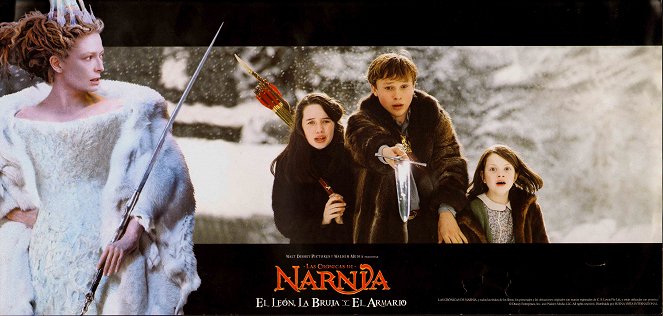 Le Monde de Narnia : Chapitre 1 - Le lion, la sorcière blanche et l'armoire magique - Cartes de lobby - Anna Popplewell, William Moseley, Georgie Henley