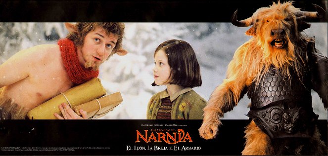 Le Monde de Narnia : Chapitre 1 - Le lion, la sorcière blanche et l'armoire magique - Cartes de lobby - James McAvoy, Georgie Henley