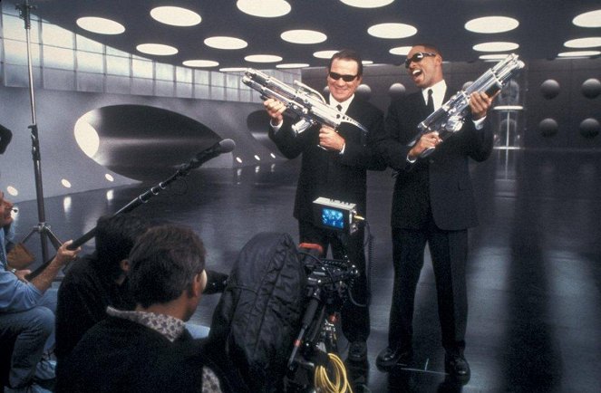 Men in Black II - Dreharbeiten - Tommy Lee Jones, Will Smith