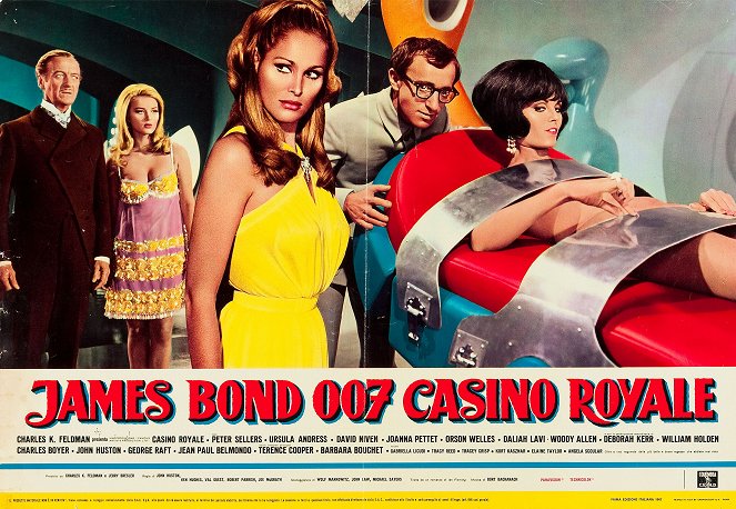Casino Royale - Vitrinfotók - David Niven, Barbara Bouchet, Ursula Andress, Woody Allen, Daliah Lavi