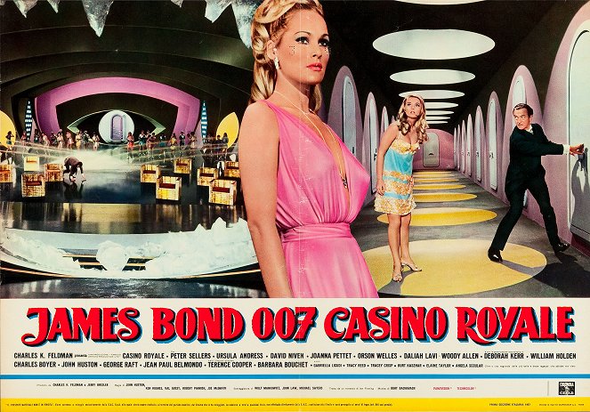 Casino Royale - Cartes de lobby - Ursula Andress, Barbara Bouchet, David Niven
