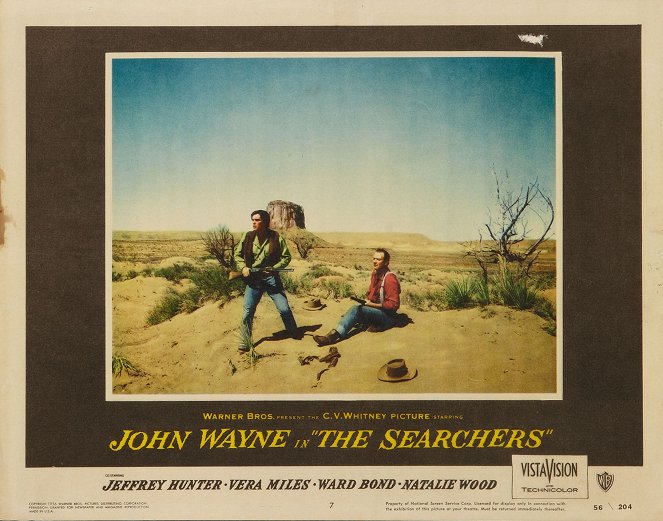 La Prisonnière du désert - Cartes de lobby - Jeffrey Hunter, John Wayne
