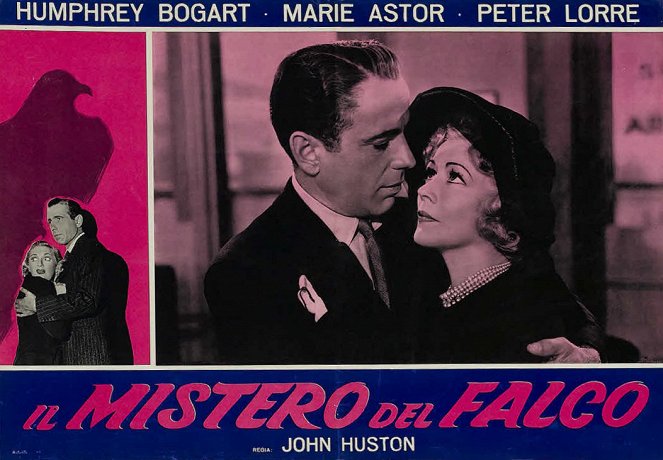 Die Spur des Falken - Lobbykarten - Humphrey Bogart, Gladys George