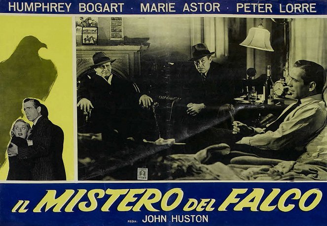 Die Spur des Falken - Lobbykarten - Barton MacLane, Ward Bond, Humphrey Bogart