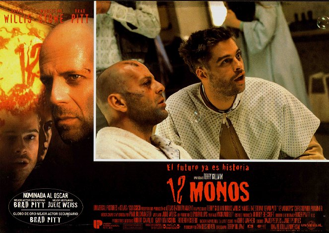 12 Monkeys - Lobbykarten - Bruce Willis, Brad Pitt