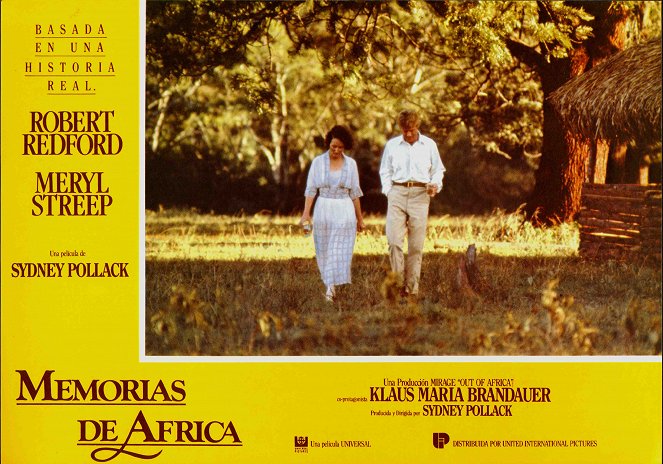 Souvenirs d'Afrique - Cartes de lobby - Meryl Streep, Robert Redford