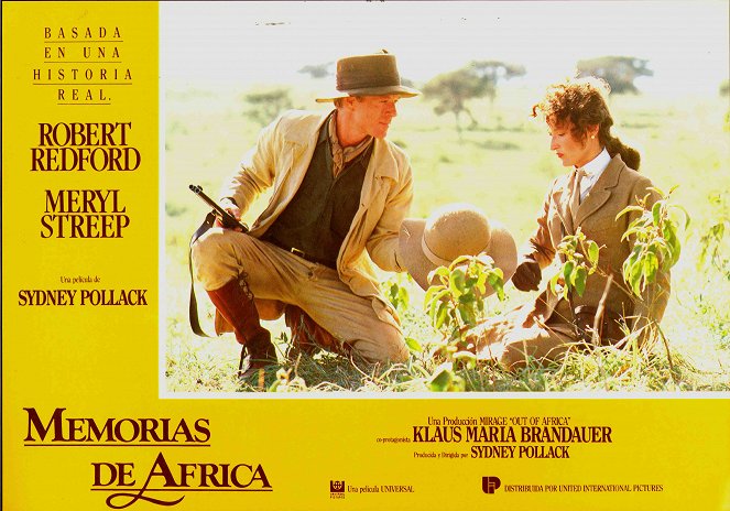 Pożegnanie z Afryką - Lobby karty - Robert Redford, Meryl Streep
