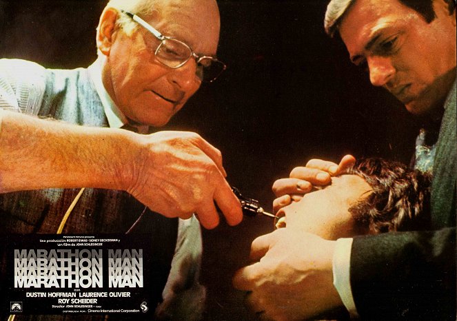 Marathon Man - Fotocromos - Laurence Olivier, Dustin Hoffman, Richard Bright