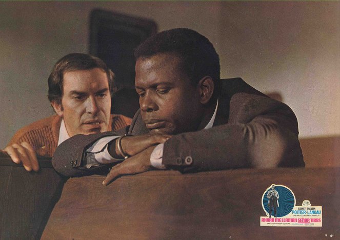 Zehn Stunden Zeit für Virgil Tibbs - Lobbykarten - Martin Landau, Sidney Poitier