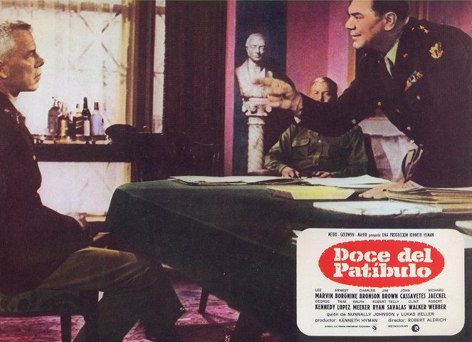 Doze Indomáveis Patifes - Cartões lobby - Lee Marvin, Ernest Borgnine