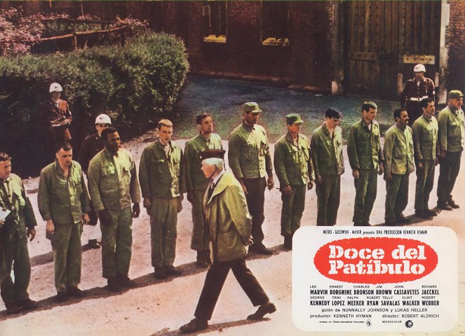 The Dirty Dozen - Lobby Cards - Clint Walker, Jim Brown, Donald Sutherland, Lee Marvin, Charles Bronson