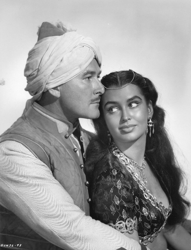 Kim, Geheimdienst in Indien - Werbefoto - Errol Flynn, Laurette Luez