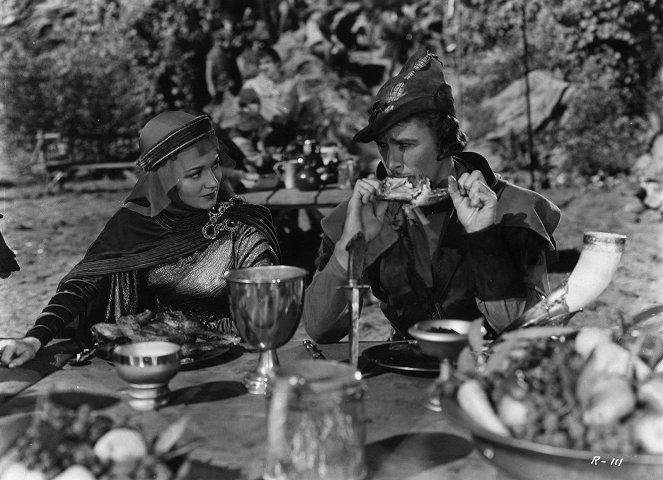 Robin Hood, König der Vagabunden - Filmfotos - Olivia de Havilland, Errol Flynn