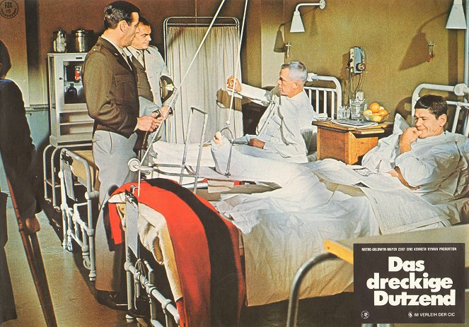 Een dozijn ploerten - Lobbykaarten - Ernest Borgnine, Lee Marvin, Charles Bronson