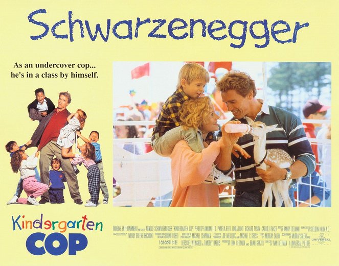 Um Polícia no Jardim-Escola - Cartões lobby - Penelope Ann Miller, Arnold Schwarzenegger