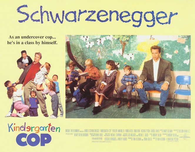 Kindergarten Cop - Lobbykarten - Arnold Schwarzenegger