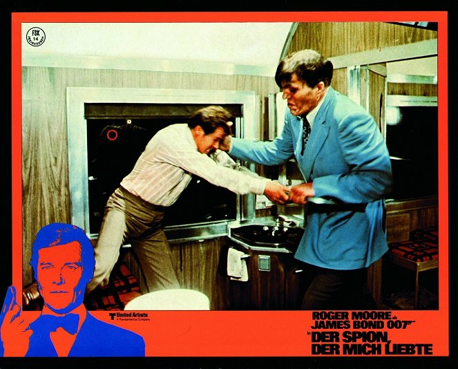 De spion die me liefhad - Lobbykaarten - Roger Moore, Richard Kiel