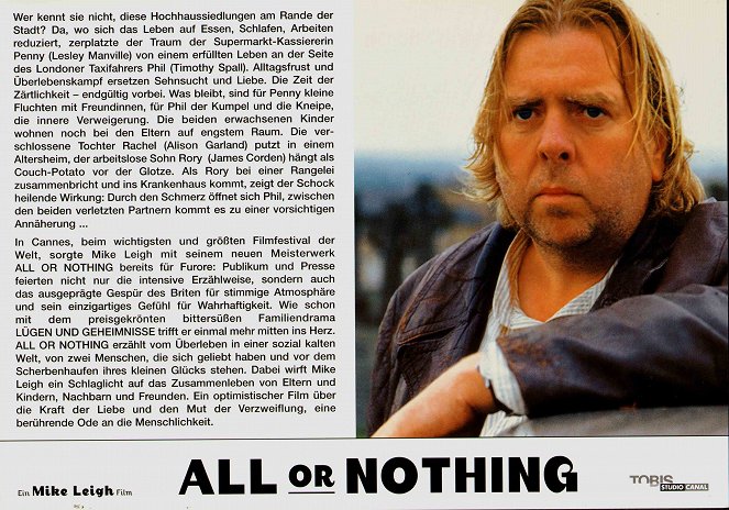 All or Nothing - Lobby Cards - Timothy Spall