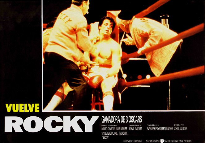 Rocky - Lobby karty - Al Silvani, Sylvester Stallone, Burgess Meredith