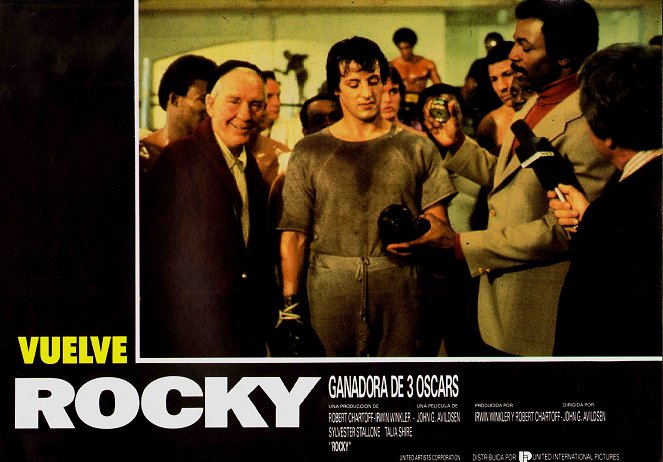 Rocky - Cartes de lobby - Burgess Meredith, Sylvester Stallone, Carl Weathers