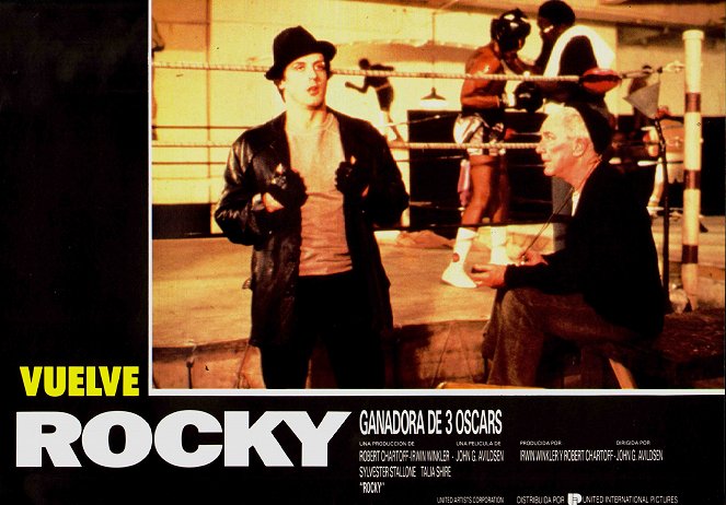 Rocky - Cartes de lobby - Sylvester Stallone, Burgess Meredith