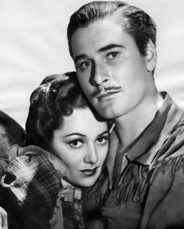 Der Herr des wilden Westens - Werbefoto - Olivia de Havilland, Errol Flynn