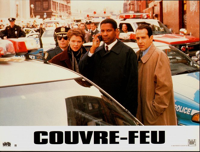 Couvre-feu - Cartes de lobby - Annette Bening, Denzel Washington, Tony Shalhoub