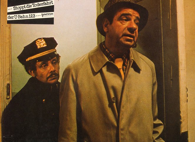 Stoppt die Todesfahrt der U-Bahn 1-2-3 - Lobbykarten - Jerry Stiller, Walter Matthau