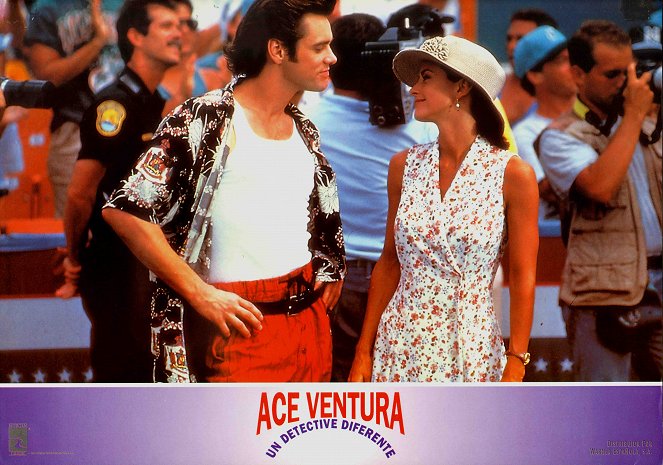 Ace Ventura, détective chiens et chats - Cartes de lobby - Jim Carrey, Courteney Cox