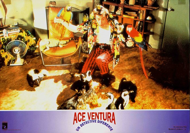 Ace Ventura: Pet Detective - Lobbykaarten - Jim Carrey