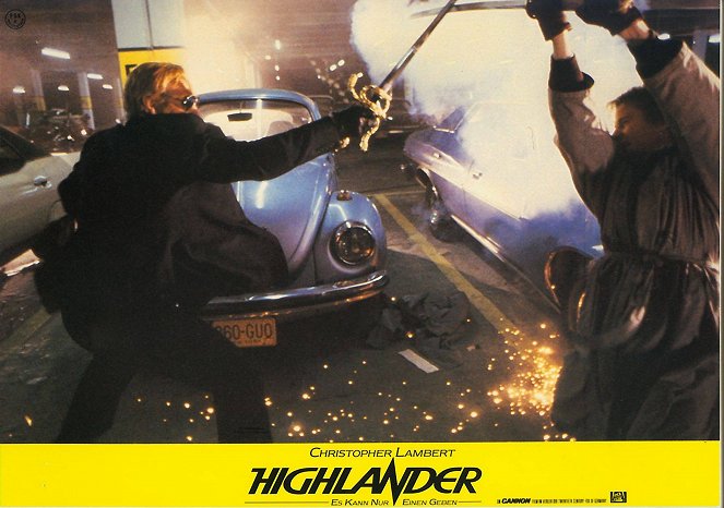 Highlander - Es kann nur einen geben - Lobbykarten - Peter Diamond, Christopher Lambert