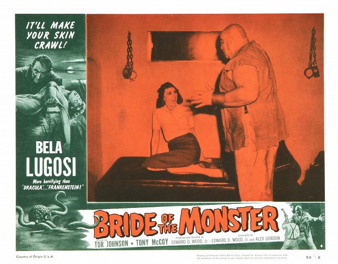Bride of the Monster - Lobbykaarten - Loretta King, Tor Johnson