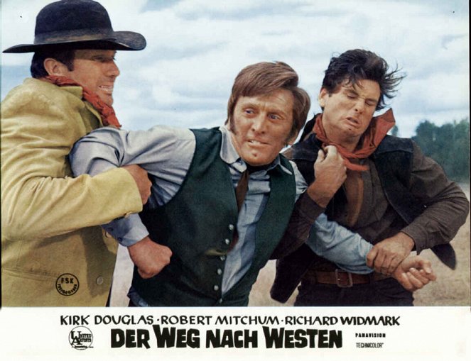 The Way West - Lobby karty - Kirk Douglas