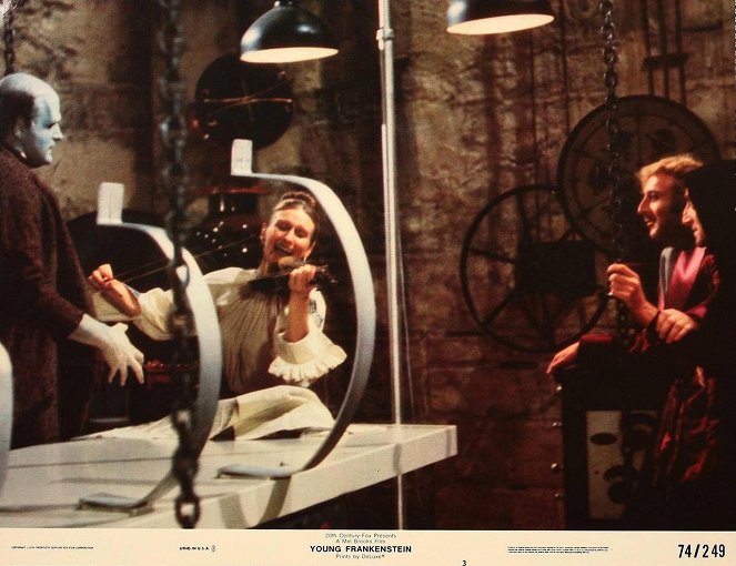 Young Frankenstein - Lobbykaarten - Peter Boyle, Cloris Leachman, Gene Wilder, Marty Feldman