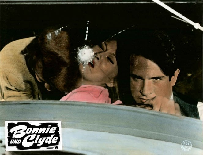 Bonnie i Clyde - Lobby karty - Michael J. Pollard, Faye Dunaway, Warren Beatty