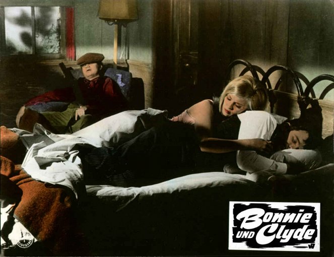 Bonnie und Clyde - Lobbykarten - Michael J. Pollard, Faye Dunaway, Warren Beatty