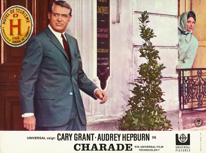 Charade - Lobbykaarten - Cary Grant, Audrey Hepburn